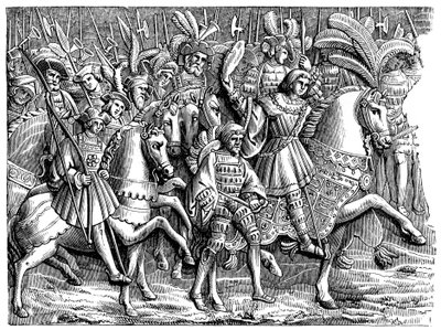 Henrique VIII no campo do pano de ouro, 1520, 1870 de Unbekannt
