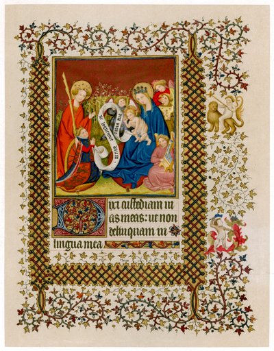Henrique VI perante a Virgem e o Menino, c1420 de Unbekannt
