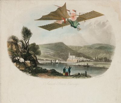 O "Aerial Steam Carriage" de Henson, c 1843 de Unbekannt