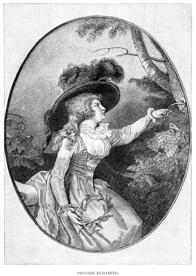 Sua Alteza Real, a Princesa Elizabeth, terceira filha de George III, século XIX de Unbekannt