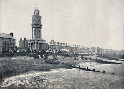 Herne Bay - a frente, mostrando a torre do relógio, 1895 de Unbekannt