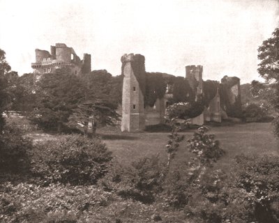 Castelo de Herstmonceux, Sussex do leste, 1894. de Unbekannt