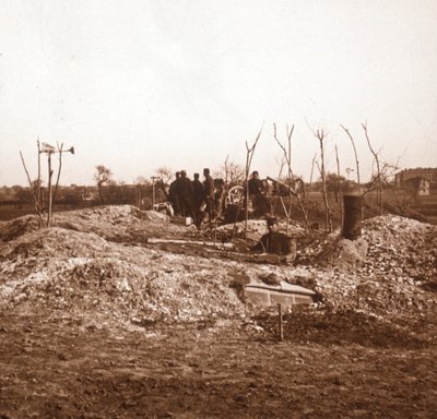 Bateria oculta, c1914-c1918 de Unbekannt