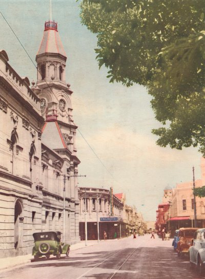 Rua principal, Fremantle, c1947. de Unbekannt