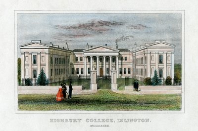 Highbury College, Islington, Londres, meados do século XIX de Unbekannt