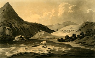Colina de Binion do lago, 1802. de Unbekannt