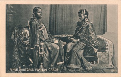 Cartões de jogo Hindu Nautches, c1910 de Unbekannt