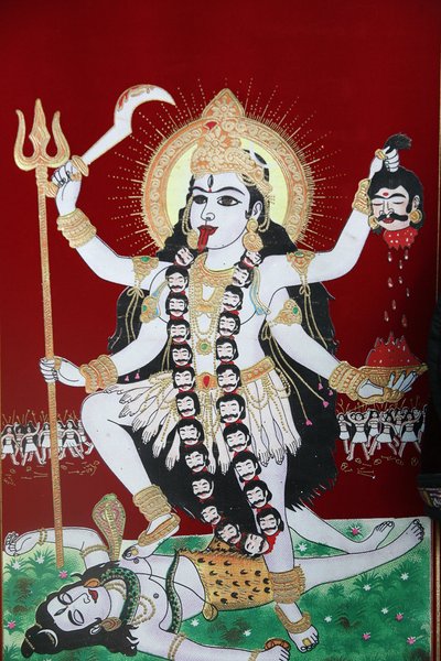 Deusa Hindu Kali, Katmandu, Nepal de Unbekannt