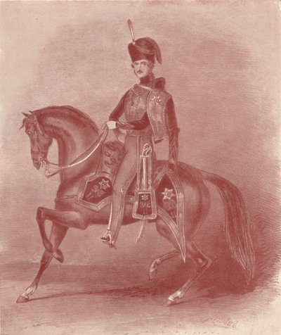 Sua Alteza Real o Príncipe Albert, Coronel dos 11os Hussardos, século XIX, 1909 de Unbekannt