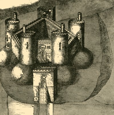 Castelo de Holt, em 1610, 1898. de Unbekannt