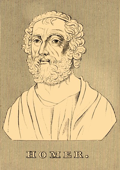 Homer, c800-701 aC, 1830. de Unbekannt