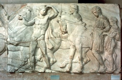 Cavaleiros do friso do Parthenon, 438-432 aC de Unbekannt