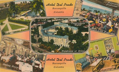 Hotel Del Prado, Barranquilla, Colômbia, c1940s de Unbekannt