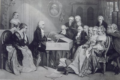 Concerto na Casa Mozart em Viena, século XIX de Unbekannt