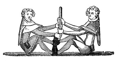 Concurso Quintain humano, 1833 de Unbekannt