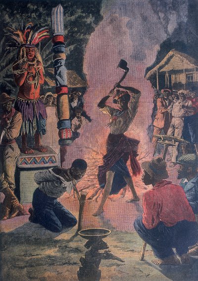 Sacrifício humano, Lafayette, Louisiana, EUA, 1912 de Unbekannt