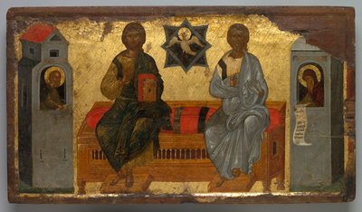 Ícone da Trindade do Novo Testamento, c. 1450 de Unbekannt