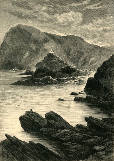 Ilfracombe - vista das rochas na base do Capstone, 1898. de Unbekannt