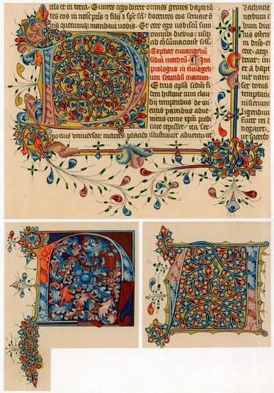 Letras iniciais iluminadas, 1405-1415 de Unbekannt