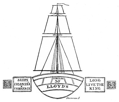 Iluminação em Lloyds, 1809, 1928 de Unbekannt