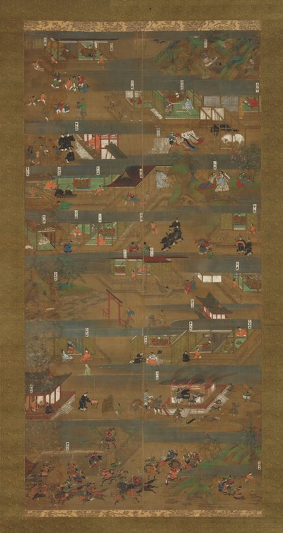 Biografia ilustrada do príncipe Shotoku Shotoku Taishi e-den, século XIV. de Unbekannt
