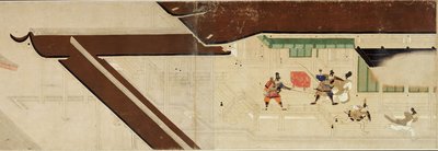 Conto Ilustrado da Guerra Civil de Heiji A Visita Imperial a Rokuhara 1 pergaminho, século XIII de Unbekannt