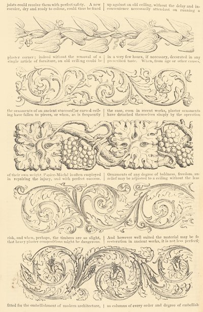 Tarifa ilustrada dos porta-retratos de papel machê melhorados, também, Enriched Mou..., [cerca de 1847]. de Unbekannt