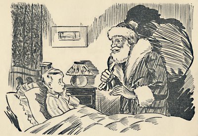 Ilustração da mistificação de Papai Noel, 1936. de Unbekannt
