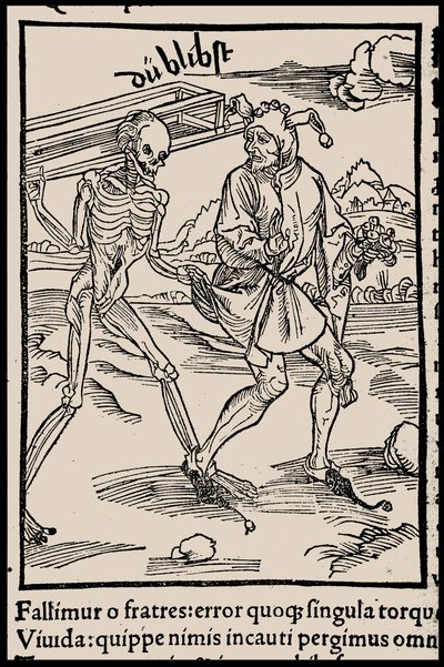 Ilustração do livro Ship of Fools, de Sebastian Brant, 1497. de Unbekannt