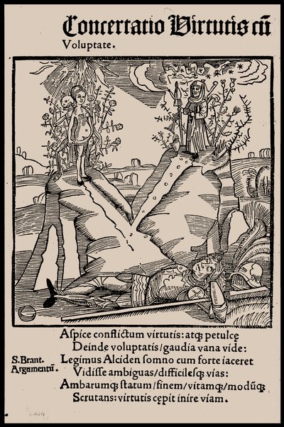 Ilustração do livro Ship of Fools, de Sebastian Brant, 1497. de Unbekannt