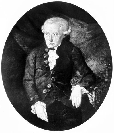 Immanuel Kant, filósofo alemão, final do século XVIII de Unbekannt