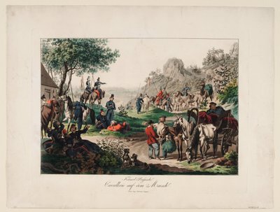 Cavalaria imperial russa em marcha, 1813 de Unbekannt