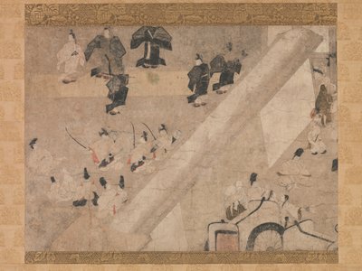 Visita Imperial à Grande Corrida de Cavalos na Mansão Kaya-no-in..., séculos XIII-XIV. de Unbekannt