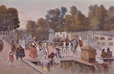 No jardim das Tulherias, 1896 de Unbekannt