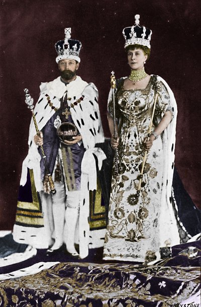 Na primavera de 1910, o rei Eduardo VII morreu, em março de 1911, o rei George V foi coroado, 1911, 1945 de Unbekannt