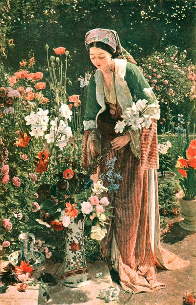 No jardim de Beys, 1865, c1902. de Unbekannt