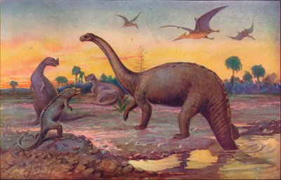 Na era sauriana, quando os habitantes do mundo eram pepitas gigantescos, 1907 de Unbekannt