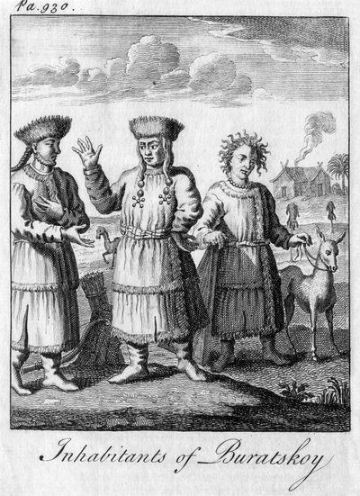 Habitantes de Buratskoy, século x18 de Unbekannt