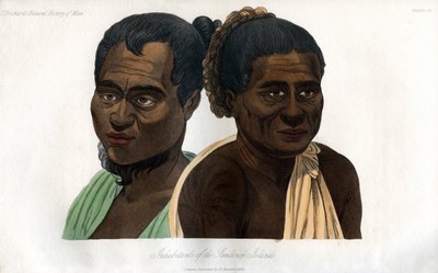 Habitantes das Ilhas Sandwich, 1848 de Unbekannt