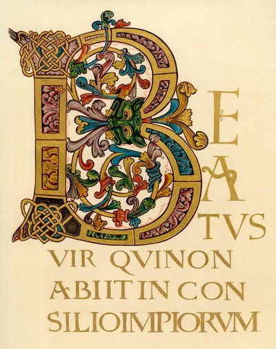 Letra inicial B, 980-1000 AD de Unbekannt