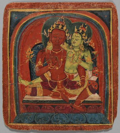 Cartão de Iniciação Tsakalis: Bodhisattva Samantabhadhra, início do século XV. de Unbekannt