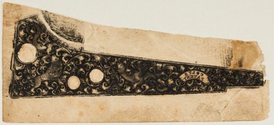 Ink Impression Pull from a Colt Revolver, ca. 1854. de Unbekannt