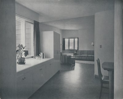 Interior - Casa em Fairfax, Califórnia, por Francis Ellsworth Lloyd, 1942 de Unbekannt