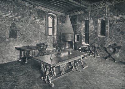 Interior, Palazzo Davanzati - com mesa florentina do final do século XVI, 1928 de Unbekannt