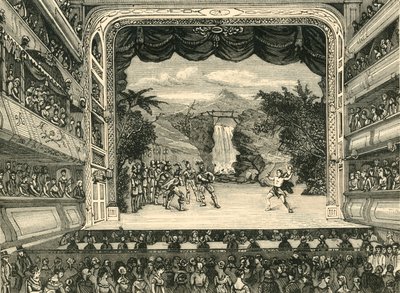 Interior do Covent Garden Theatre em 1804, 1881. de Unbekannt