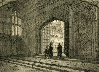Interior da Capela de Henrique VII, 1881. de Unbekannt