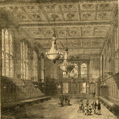 Interior do Merchant Taylors Hall, 1897. de Unbekannt
