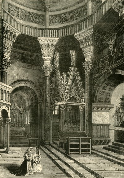 Interior da Catedral de Spalatro Anteriormente Templo do Palácio de Diocleciano, 1890. de Unbekannt