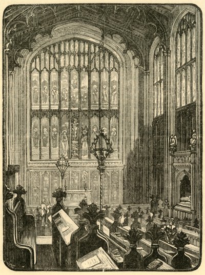 Interior da capela, 1898. de Unbekannt