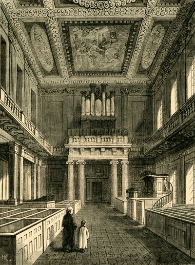 Interior da Casa Real de Banquetes da Capela, Whitehall, 1881. de Unbekannt